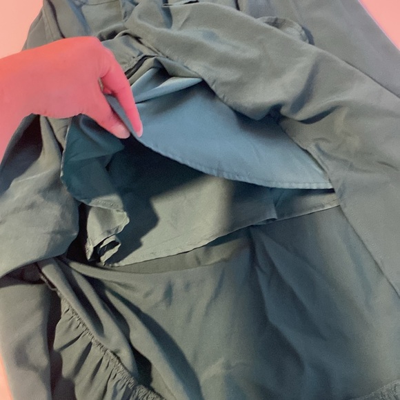 Newshows Women's 2023 Summer V Neck Midi Dresses Casual Puff Green - Picture 7 of 12